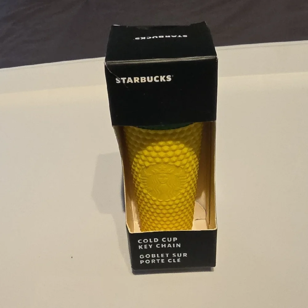 Starbucks Textured Yellow Key Chain